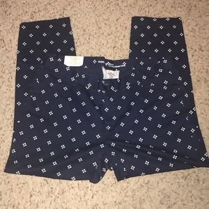 Diamond pattern Gap Navy blue cigarette pant